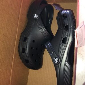 Black clog crocs